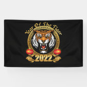 Happy Chinese New Year 2022 Year of the Tiger Spandoek (Horizontaal)