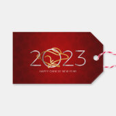 Happy Chinese New Year 2023 Poster Cadeaulabel (Voorkant (Horizontaal))