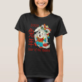 Happy Chinese New Year 2023 Year of the Rabbit Dra T-shirt (Voorkant)