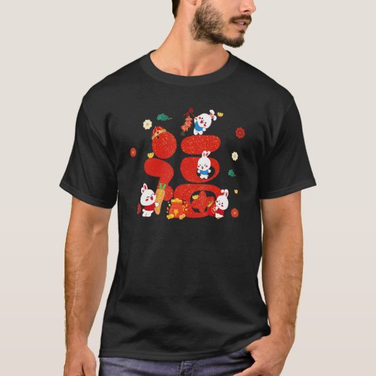 Happy Chinese New Year 2023 Year Of The Rabbit Zod T-shirt (Voorkant)