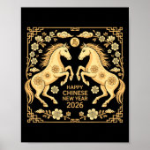 Happy Chinese New Year 2026 Tee Lunar New Year Of  Poster (Voorkant)