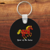 Happy Chinese New Year 2026 Year Of The Horse Horo Sleutelhanger (Voorkant)
