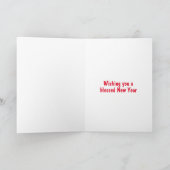 Happy Chinese New Year Glitter Kaart (Binnen)