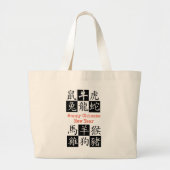 HAPPY CHINESE NEW YEAR Lunar Zodiac Grote Tote Bag (Voorkant)