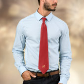 Happy Chinese New Year of Horse Elegant Gold Red Stropdas