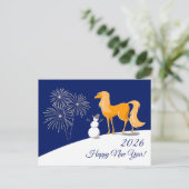 Happy Chinese New Year of the Fire Horse 2026 Feestdagenkaart (Staand voorkant)