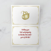 Happy Chinese New Year of The Rat - 2020 Kaart (Binnen)