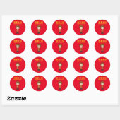 Happy Chinese New Year Ronde Sticker (Vel)