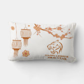 Happy Chinese New Year (Tiger) Kussen (Achterkant)