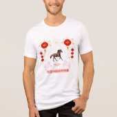 Happy Chinese new year Tri-Blend Shirt (Voorkant)