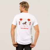 Happy Chinese new year Tri-Blend Shirt (Achterkant volledig)