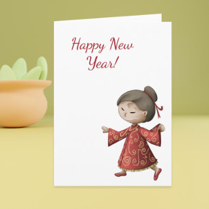 Happy Chinese New year-wenskaart Feestdagen Kaart