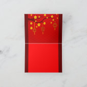 Happy Chinese Rabbit Nieuwjaar 2023 Blossom HGC Feestdagen Kaart (Binnen)