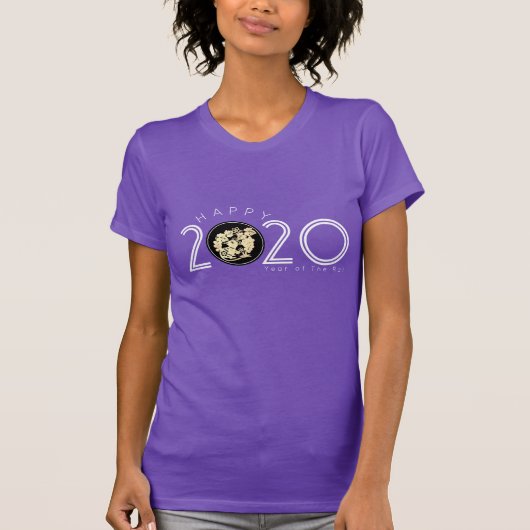 Happy Chinese Rat New Year 2020 Women T-shirt 4 (Voorkant)