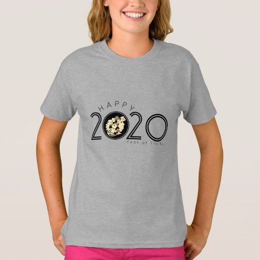 Happy Chinese Rat Nieuwjaar 2020 Kinder T-shirt 4 (Voorkant)