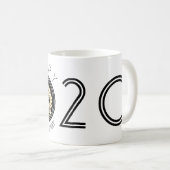 Happy Chinese Rat Nieuwjaar 2020 Witte Mok 4 (Voorkant rechts)