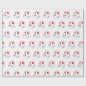 Happy Chistmas Cadeaupapier (Vlak)