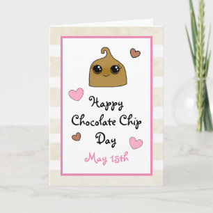Happy Chocolate Chip Day Funny Feestdagen Kaart