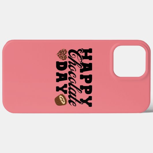 Happy Chocolate Day, Chocolate Lover's vreugde Case-Mate iPhone Case (Achterkant (horizontaal))