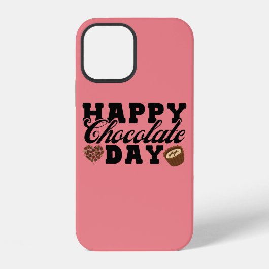 Happy Chocolate Day, Chocolate Lover's vreugde iPhone Hoesje (Achterkant)