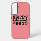 Happy Chocolate Day, Chocolate Lover's vreugde Samsung Galaxy Hoesje (Achterkant)