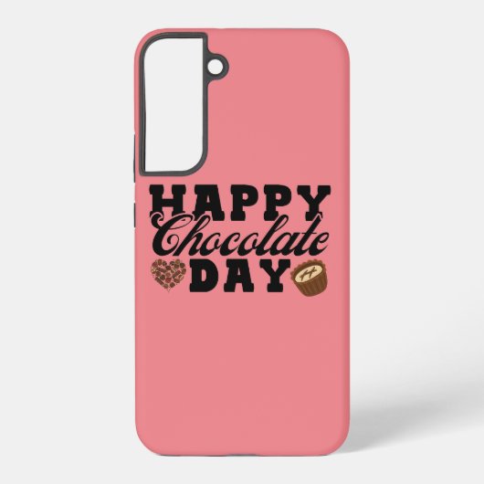 Happy Chocolate Day, Chocolate Lover's vreugde Samsung Galaxy Hoesje (Achterkant)