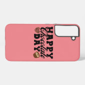 Happy Chocolate Day, Chocolate Lover's vreugde Samsung Galaxy Hoesje (Achterkant horizontaal)
