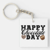 Happy Chocolate Day, Chocolate Lover's vreugde Sleutelhanger (voorkant)