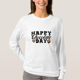 Happy Chocolate Day, Chocolate Lover's vreugde T-shirt