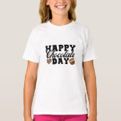 Happy Chocolate Day, Chocolate Lover's vreugde T-shirt (Voorkant)