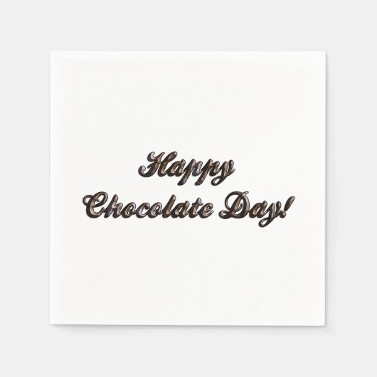 Happy Chocolate Day Servet (Voorkant)