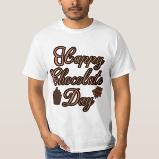Happy Chocolate Day typografie T-shirt ontwerp