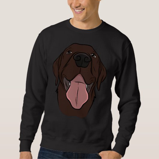 Happy Chocolate Lab Trui (Voorkant)
