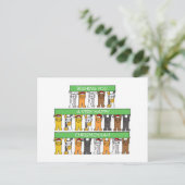 Happy Chrismukkah Cats die Santa Hats dragen Briefkaart (Staand voorkant)