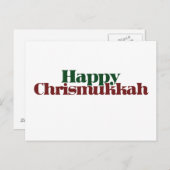 Happy Chrismukkah Feestdagenkaart (Voorkant / Achterkant)