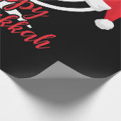 Happy Chrismukkah Funny Hanukkah en Kerstmis Cadeaupapier (Hoek)