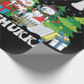 Happy Chrismukkah Funny Hanukkah kerstcadeau Cadeaupapier (Hoek)