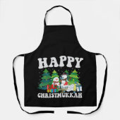 Happy Chrismukkah Funny Hanukkah kerstcadeau Schort (Voorkant)