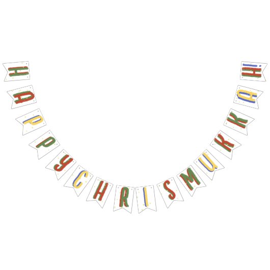 Happy Chrismukkah! gemengde feestdag Vlaggetjes (Alle)