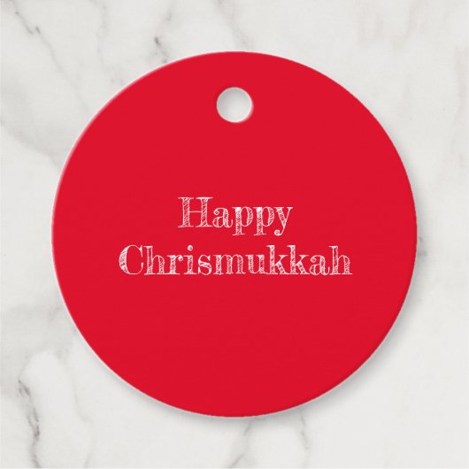 Happy Chrismukkah Gift Label (Voorkant)