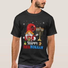 Happy Chrismukkah Gnome Christmas Chanoeka T-shirt