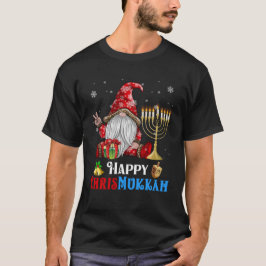 Happy Chrismukkah Gnome Christmas Chanoeka T-shirt