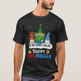 Happy Chrismukkah Gnomes Kerstmis en Chanoeka T-shirt
