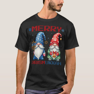Happy Chrismukkah Gnomes Merry Christmas And Happy T-shirt