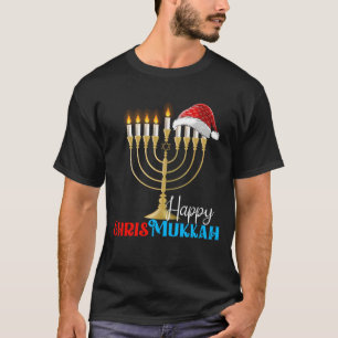 Happy Chrismukkah Grappig Joods Chanoeka Jood Fami T-shirt