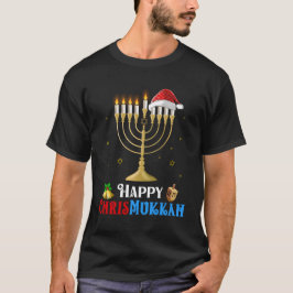 Happy Chrismukkah Grappig Joods Chanoeka Jood Fami T-shirt