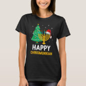 Happy Chrismukkah Hanukkah And Christmas T-shirt (Voorkant)