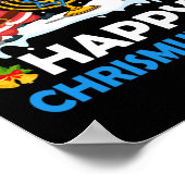 Happy Chrismukkah Hanukkah Fun Merry Christmas Jew Poster (Hoek)