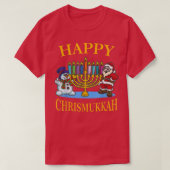 Happy Chrismukkah - Hanukkah kerstviering T-shirt (Design voorkant)