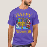 Happy Chrismukkah Hanukkah kerstviering T-shirt<br><div class="desc">Happy Chrismukkah Hanukkah Kerstfeestdag .</div>
